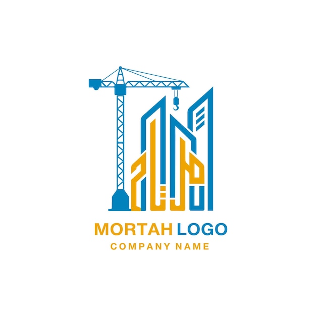 Logotipo cómodo para servicios generales de contratación y construcción.