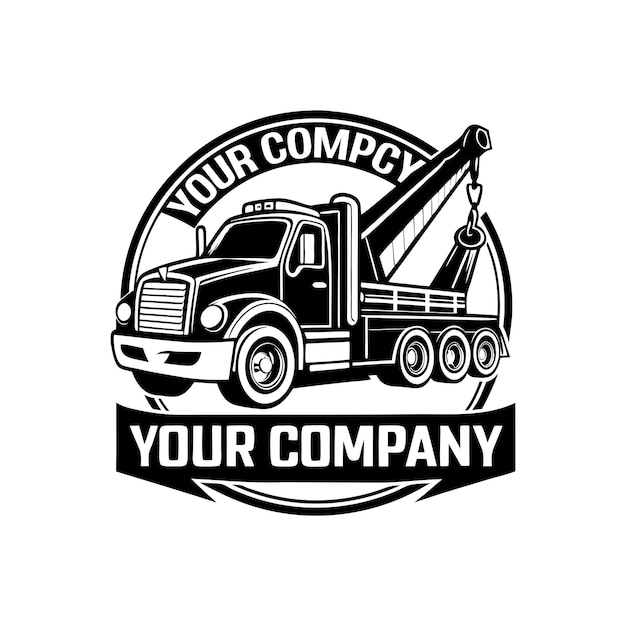 El logotipo de la compañía de camiones de remolque