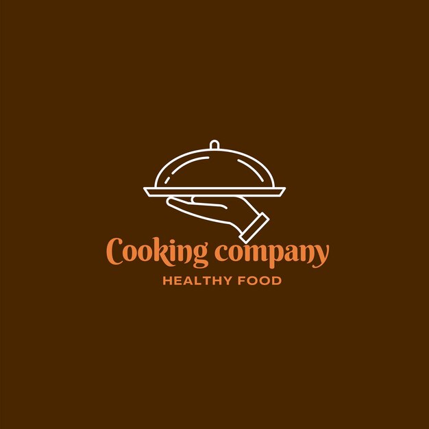 un logotipo de una compañía de cocina que dice cocinar comida saludable