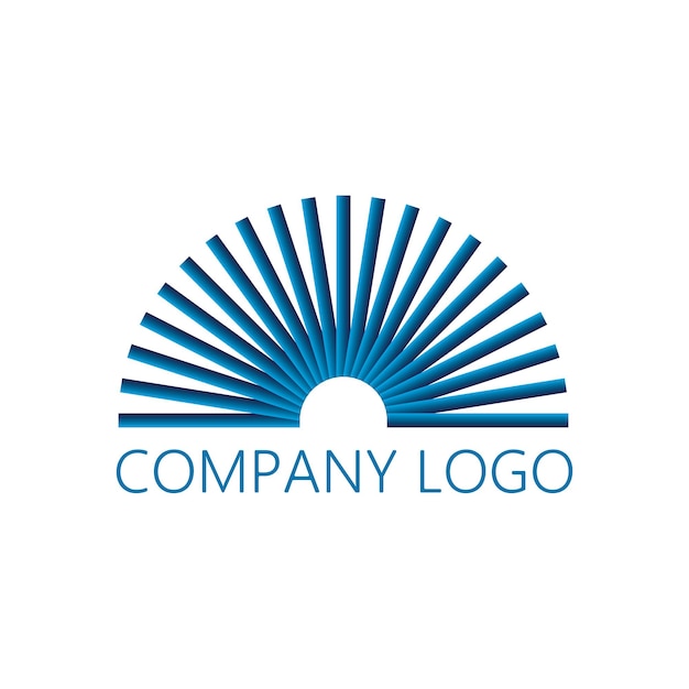 El logotipo de la compañía del concepto de estrella espacial