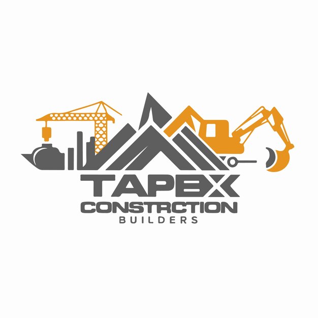 Vector un logotipo para una compañía de construcción llamada apex builders