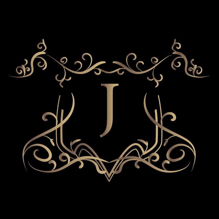 Vector logotipo de la compañía de diseño comercial j gold