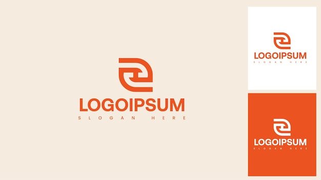 El logotipo de la compañía de formas abstractas modernas