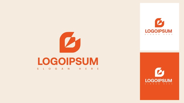 El logotipo de la compañía de formas abstractas modernas