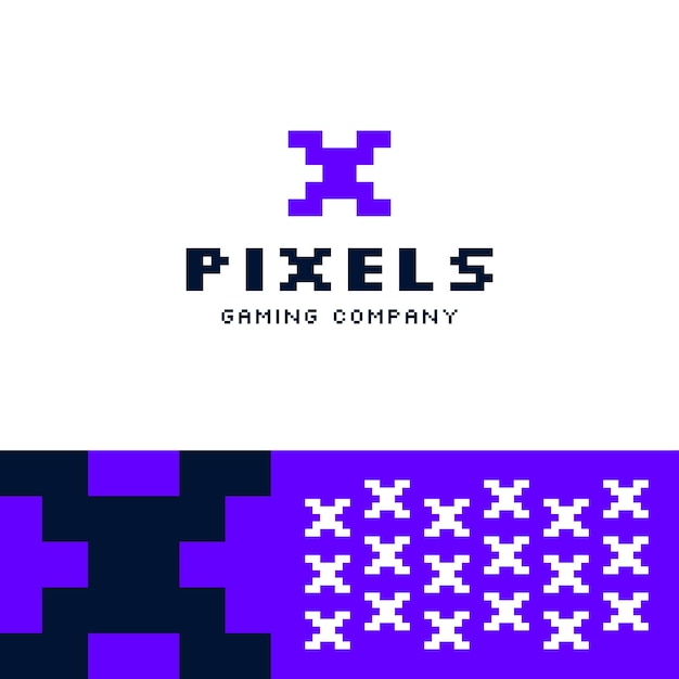 El logotipo de la compañía de juegos Pixels Vector
