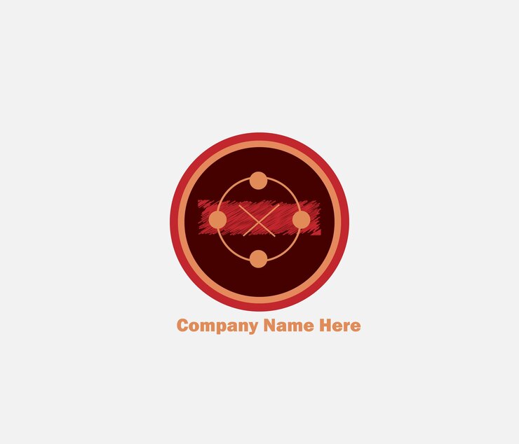 un logotipo para la compañía llamada compañía aquí