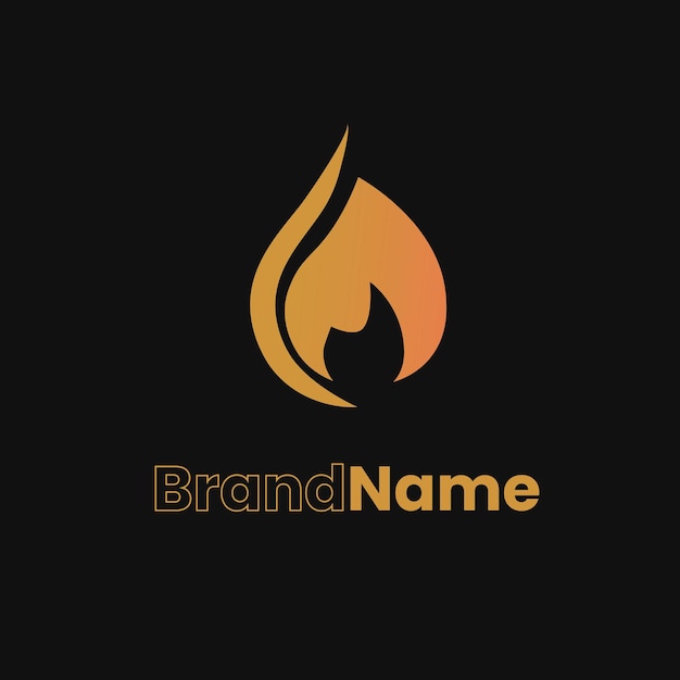 Un logotipo para una compañía llamada nombre de marca