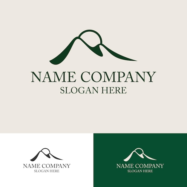 Logotipo de la Compañía de la Montaña Luxo minimalista