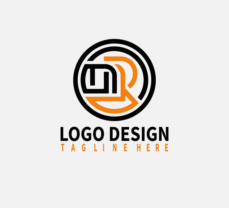 un logotipo para una compañía que dice "diseño de logotipo diseño de diseño"