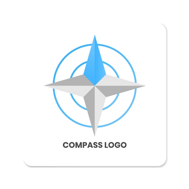 logotipo de compas para aplicación móvil