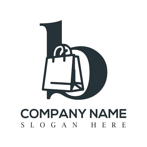 Logotipo de las compras con la letra B