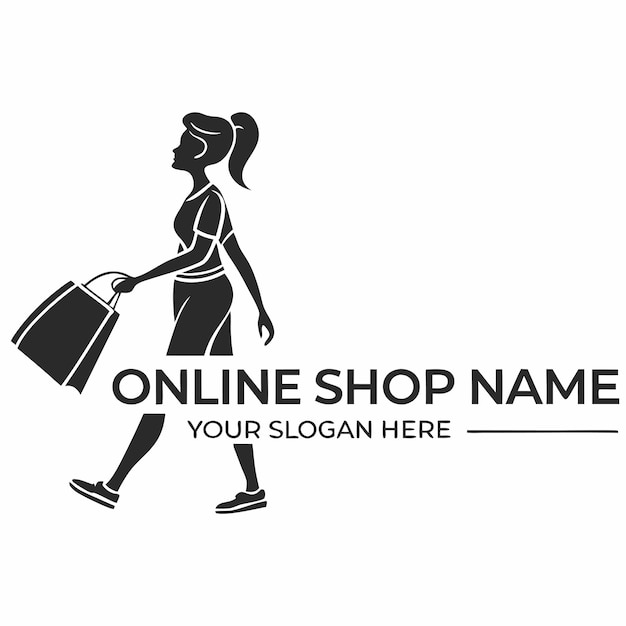 Logotipo de compras en línea