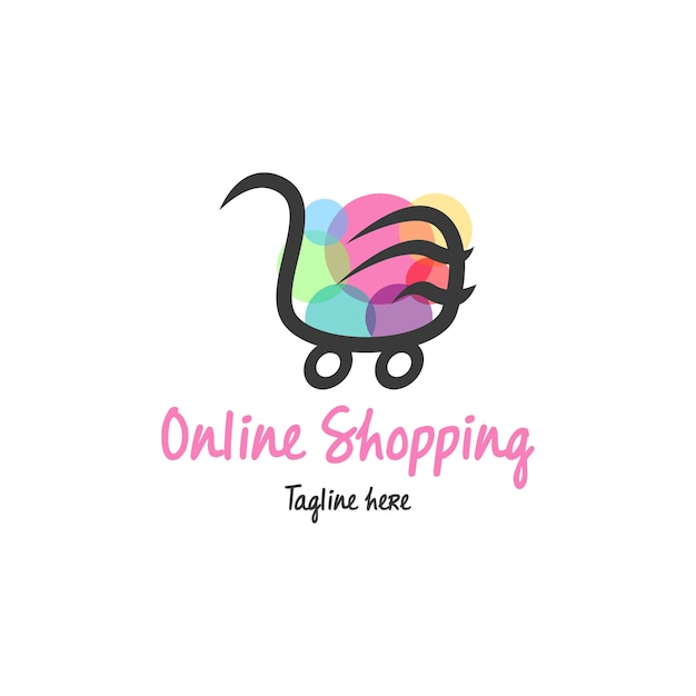 Logotipo de compras en línea