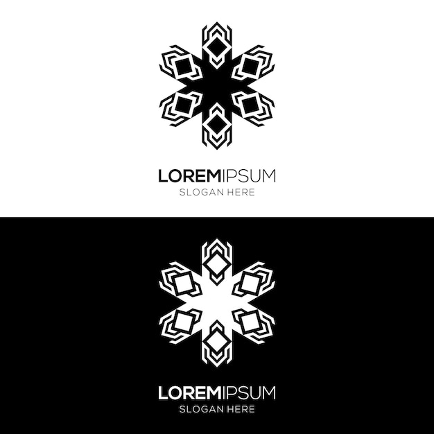 Un logotipo compuesto por adornos islámicos. Este logotipo es simple.