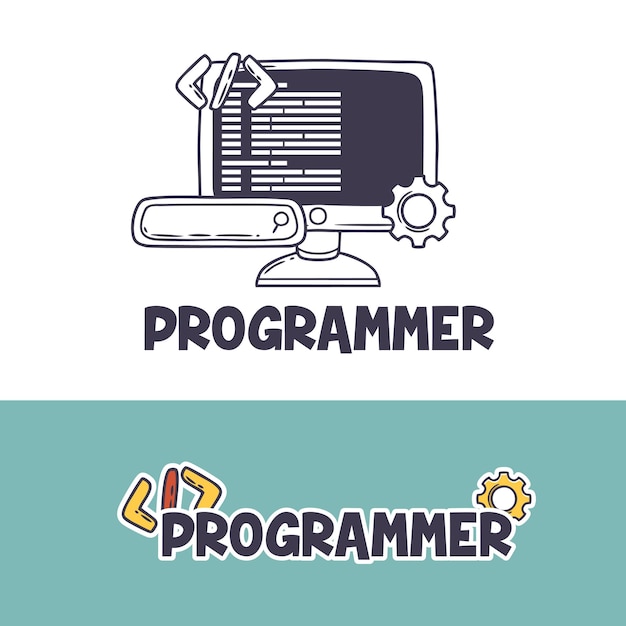 un logotipo para una computadora que dice programa