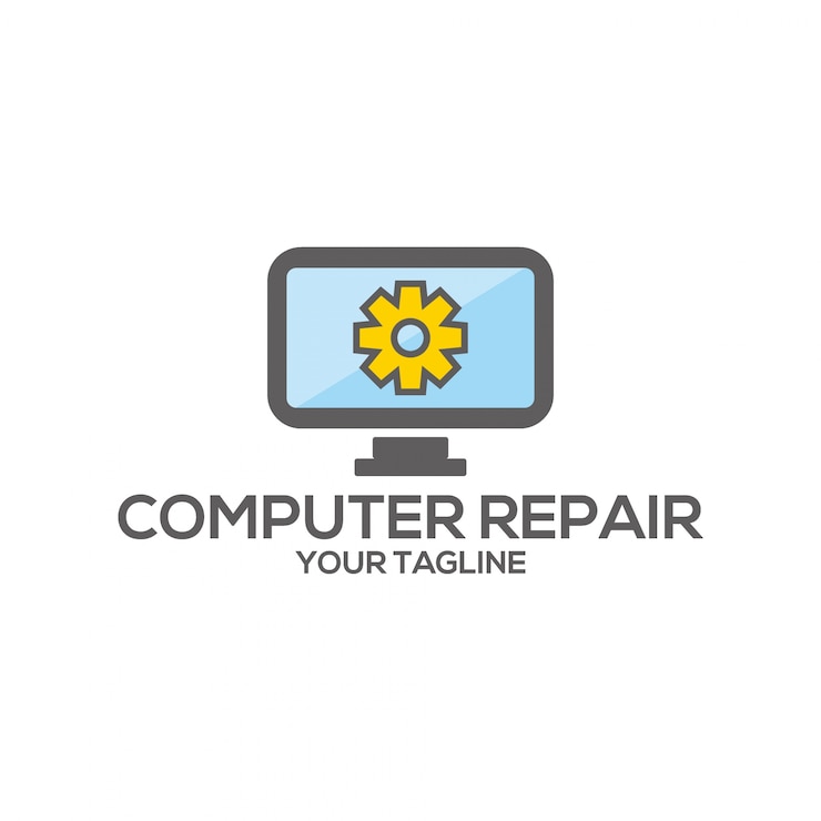 Vector logotipo de la computadora