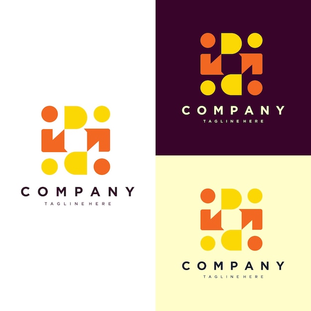 Logotipo de comunicación con un estilo único