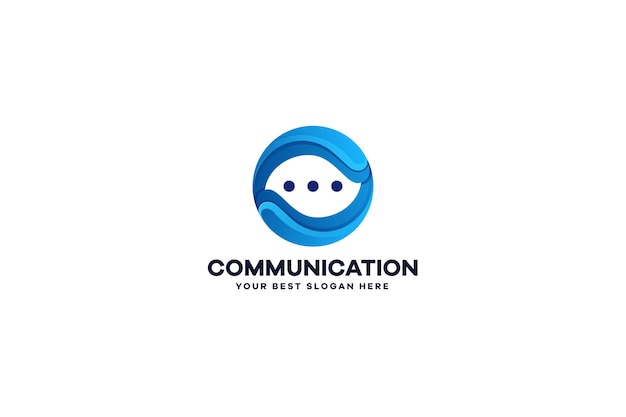 Vector logotipo de comunicación