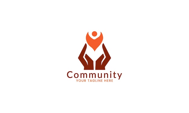 Logotipo de la comunidad Diseño vectorial plantilla logotipo del equipo