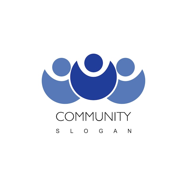 Logotipo de la comunidad con símbolo de personas