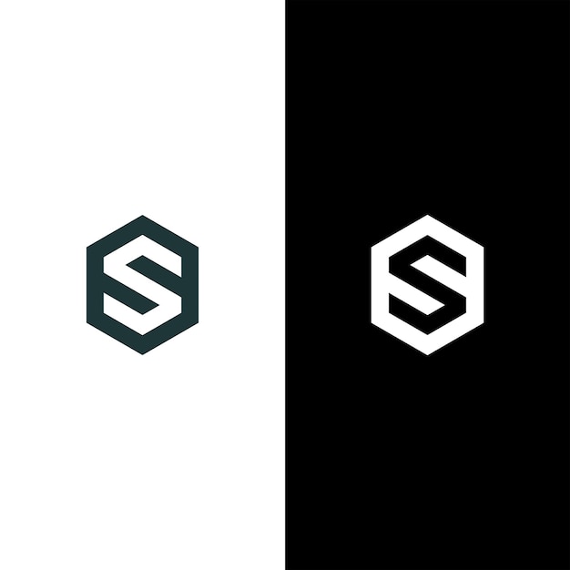 logotipo con el concepto del espacio negativo de la letra S que es muy elegante