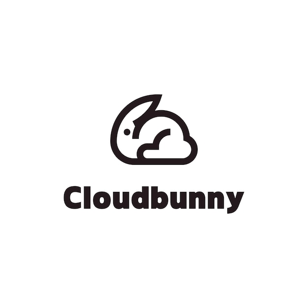 Logotipo del conejito de la nube