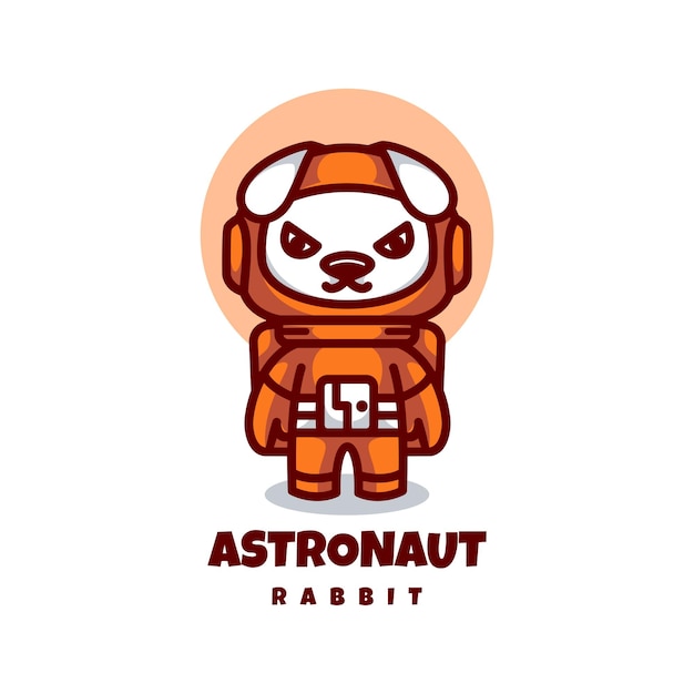 Logotipo del conejo astronauta