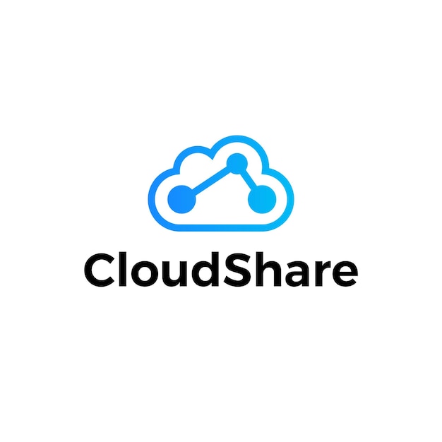 Logotipo de conexión a la base de datos de almacenamiento de datos en la nube