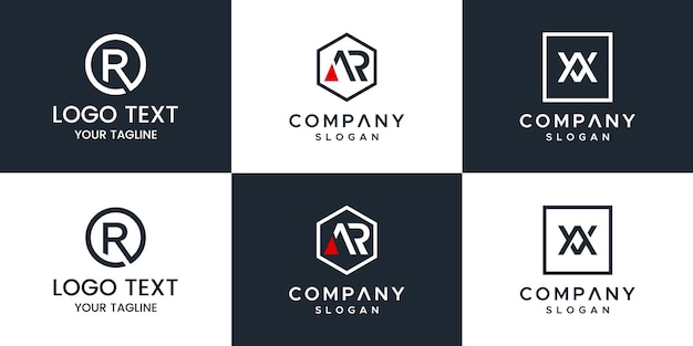 Logotipo del conjunto de monogramas