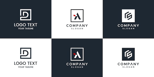 Logotipo del conjunto de monogramas