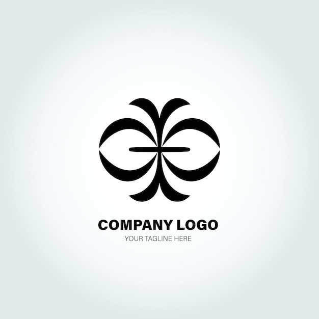 el logotipo consiste en una marca abstracta simétrica que se asemeja a una mariposa estilizada o a un símbolo geométrico