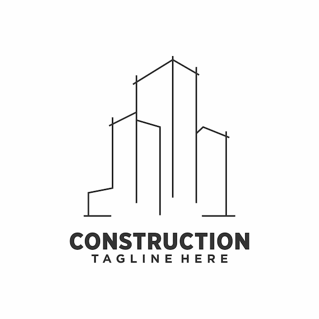 Logotipo de construcción concepto de diseño edificio arquitectónico
