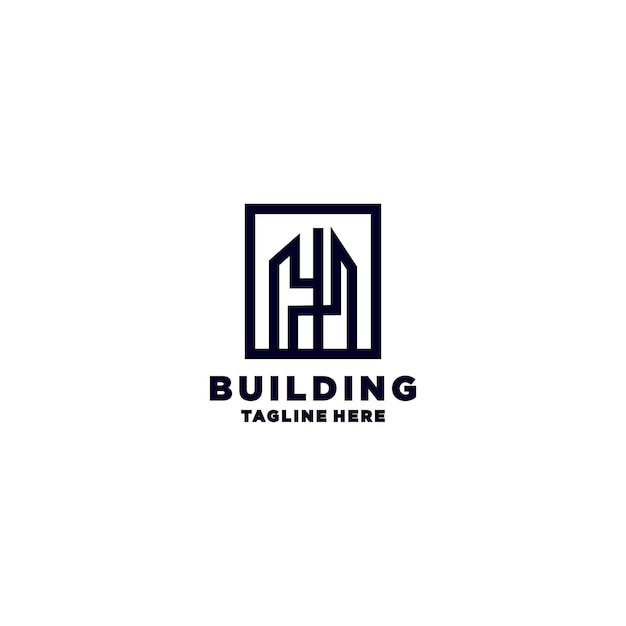 Logotipo de construcción para diseño de icono de logotipo de construcción