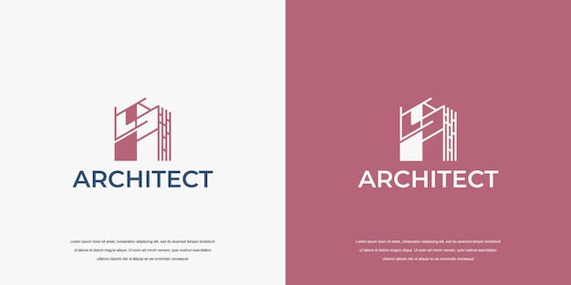 Logotipo de construcción para empresa de arquitectos.