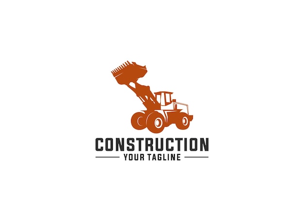 un logotipo para la construcción con una grúa en él