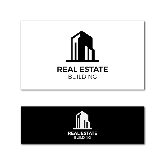Logotipo de construcción inmobiliaria