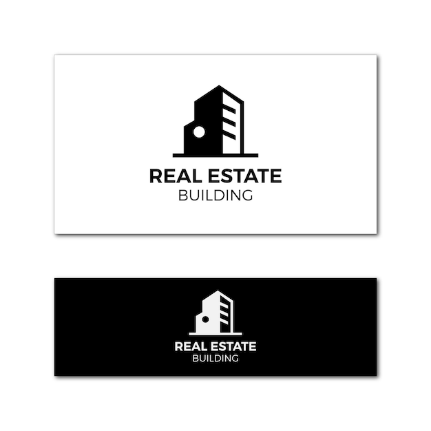 Logotipo de construcción inmobiliaria