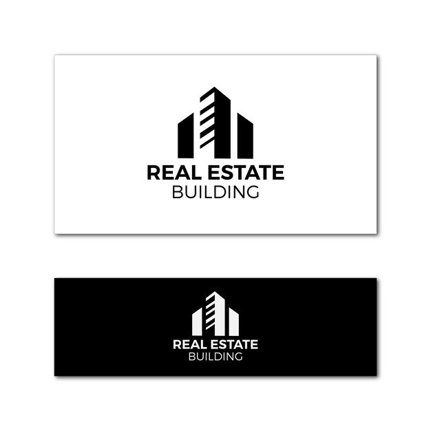 Logotipo de construcción inmobiliaria