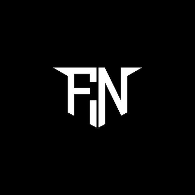 El logotipo de la construcción moderna de FN con diseño simétrico
