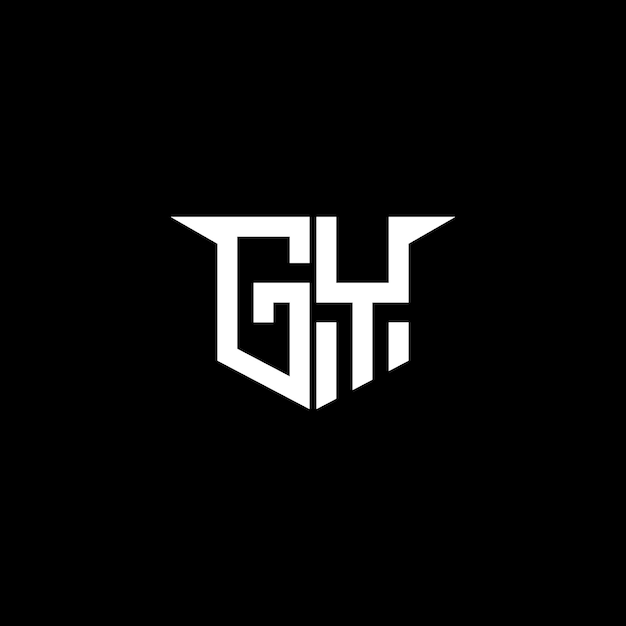 Logotipo de construcción moderna de GY con diseño simétrico