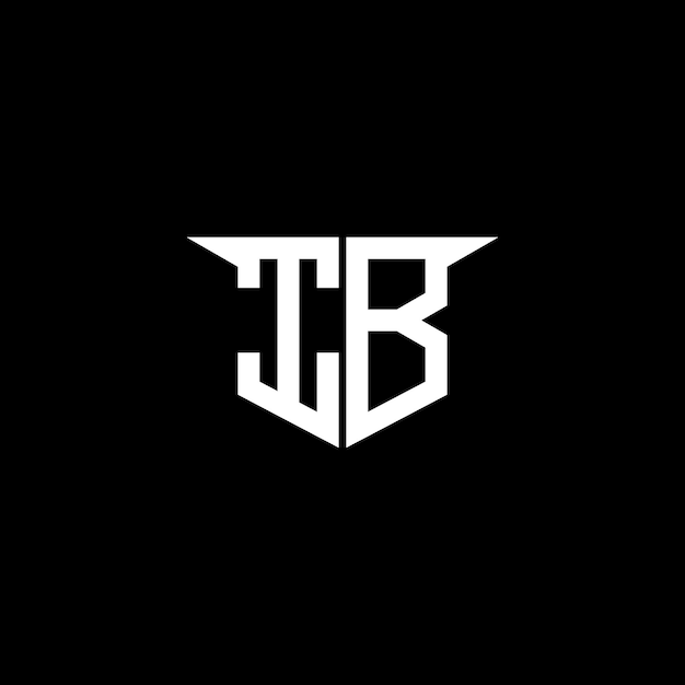 El logotipo de construcción moderna de IB con diseño simétrico