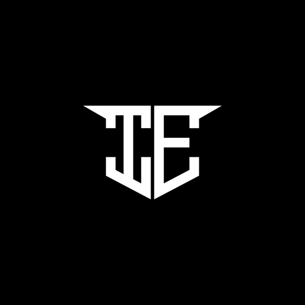 El logotipo de construcción moderna de IE con diseño simétrico