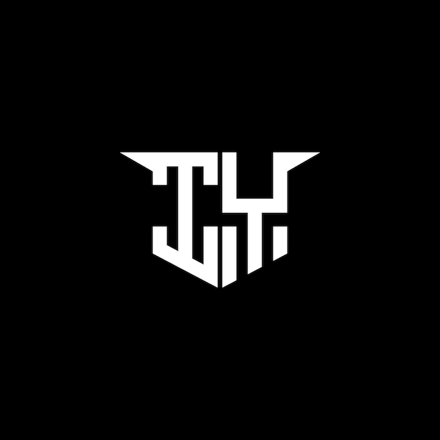El logotipo de construcción moderna de IY con diseño simétrico