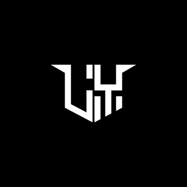 Logotipo de construcción moderna LY con diseño simétrico