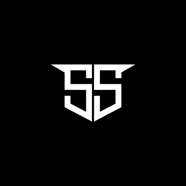 El logotipo de la construcción moderna de la SS con diseño simétrico