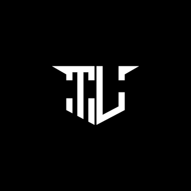 Logotipo de construcción moderna TL con diseño simétrico