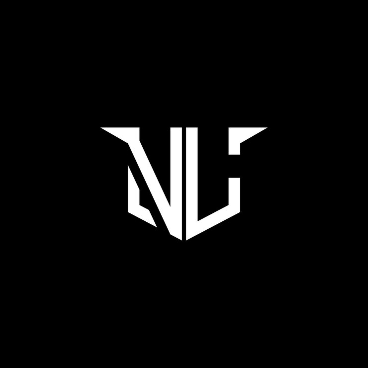 Vector logotipo de construcción moderna de vl con diseño simétrico