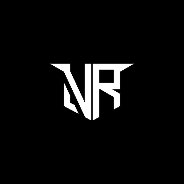 Logotipo de construcción moderna de VR con diseño simétrico