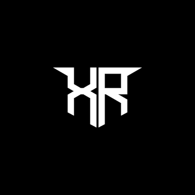 El logotipo de construcción moderna XR con diseño simétrico
