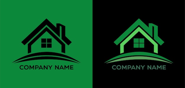 El logotipo de la construcción de viviendas ecológicas
